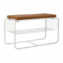 Nod bänk/skohylla 80x36x42 cm White