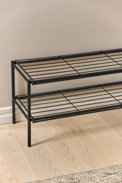 Nod skohylla 80x30x37 cm Black