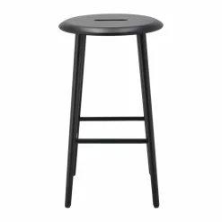 Norrabo barpall 65 cm Svartlackad ek