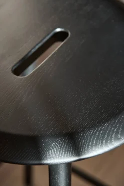 Norrabo barpall 65 cm Svartlackad ek