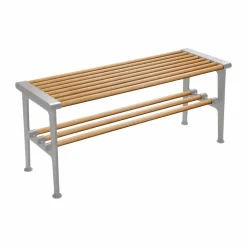 Nostalgi bänk 100 cm Ek-aluminium