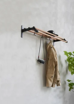 Nostalgi 291 hatthylla 100 cm Bambu-svart