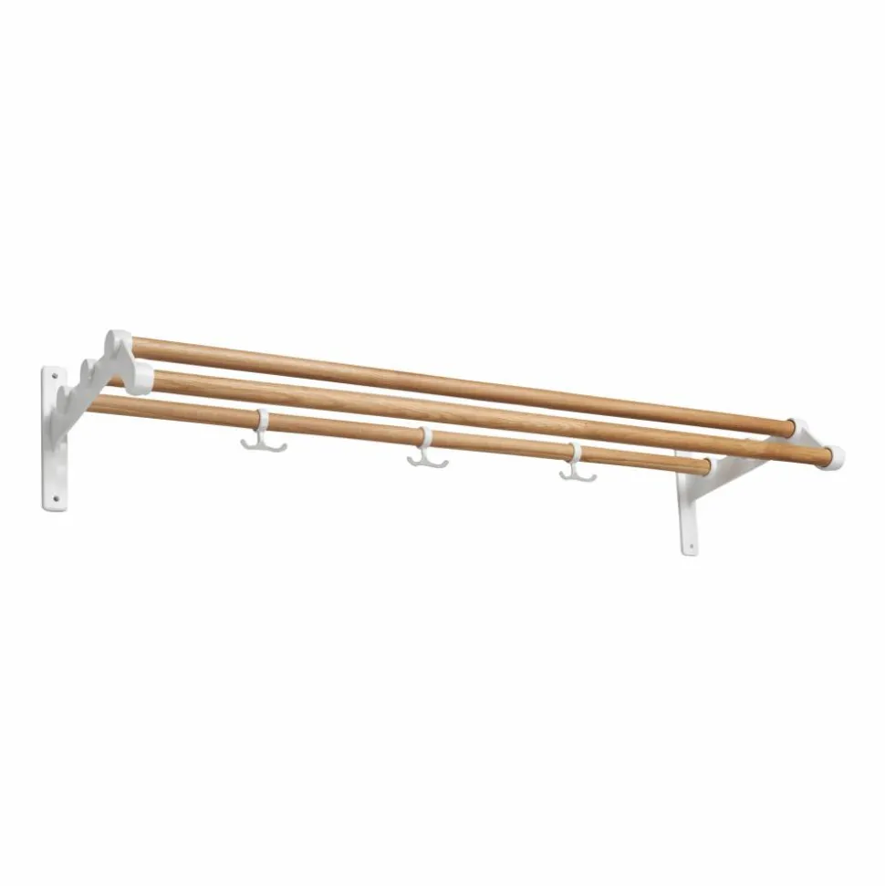 Nostalgi 291 hatthylla 100 cm Ek-vit