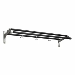 Nostalgi 291 hatthylla 100 cm Svart-aluminium