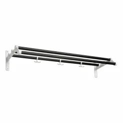 Nostalgi 291 hatthylla 100 cm Svartbetsad ek-vit