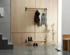 Nostalgi 291 hatthylla 100 cm Svart-svart
