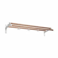 Nostalgi 291 hatthylla koppar vitt stativ