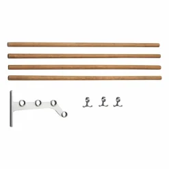 Nostalgi 291 påbyggnad hatthylla 100 cm Bambu-aluminium