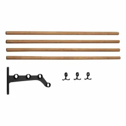 Nostalgi 291 påbyggnad hatthylla 100 cm Bambu-svart