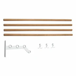 Nostalgi 291 påbyggnad hatthylla 100 cm Bambu-vit
