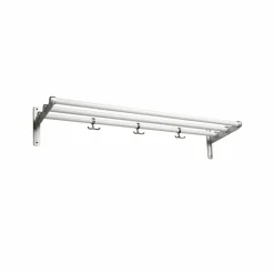 Nostalgi Sko- eller hatthylla vit aluminiumstativ