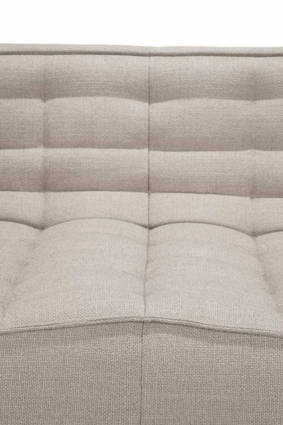 N701 soffa 2-sits Beige med armstöd