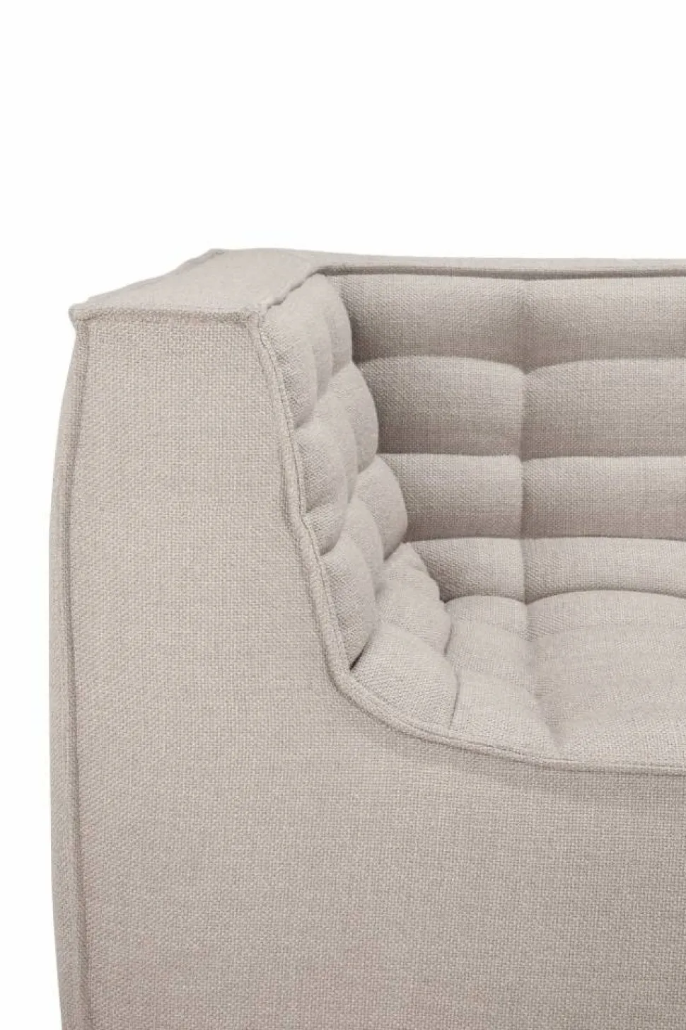 N701 soffa 2-sits Beige med armstöd