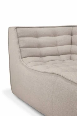 N701 soffa 2-sits Beige med armstöd