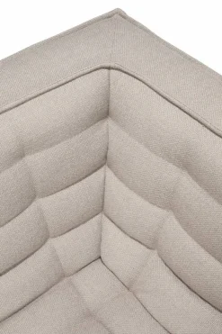 N701 soffa 2-sits Beige med armstöd