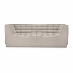 N701 soffa 2-sits Beige med armstöd