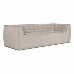 N701 soffa 2-sits Beige med armstöd