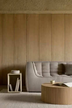 N701 soffa 2-sits Beige med armstöd