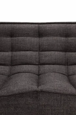 N701 soffa 3-sits Dark grey med armstöd