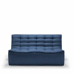 N701 soffa 2-sits Tyg blue