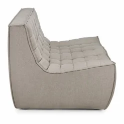 N701 soffa 2-sits Tyg Ecru beige