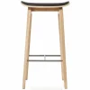 NY11 barstol med lädersits ek 65 cm Ultra black