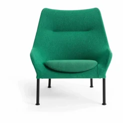 O2 Lounge Chair fåtölj Soft green-svartlackerad stål