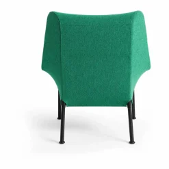 O2 Lounge Chair fåtölj Soft green-svartlackerad stål