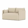 Offset bäddsoffa 2-sits Logan Sand