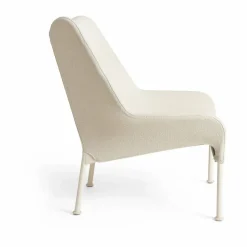 O2 Lounge Chair fåtölj Soft cream-lackerad stål eggshell
