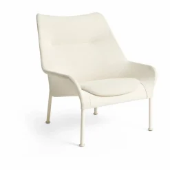 O2 Lounge Chair fåtölj Soft cream-lackerad stål eggshell