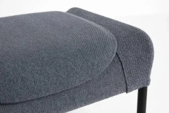 O2 Ottoman fotpall Soft grey-svartlackerad stål
