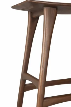 Osso Counter hög pall 67 cm Lackad teak brown