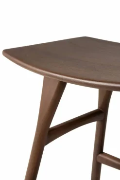 Osso pall 48x50 cm Lackad teak brown