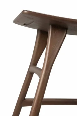 Osso pall 48x50 cm Lackad teak brown