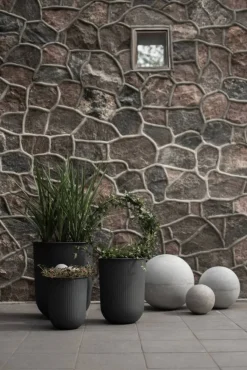 Out stripe kruka 3 delar Black