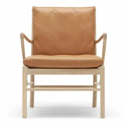 OW149 Colonial chair fåtölj Sif 95-såpad ek