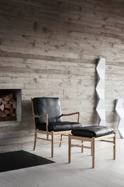 OW149 Colonial chair fåtölj Sif 95-såpad ek