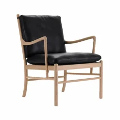 OW149 Colonial chair fåtölj Thor 301 svart-oljad ek