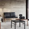 OW149-2 Colonial soffa 2-sits Loke 7150 läder-vitoljad ek