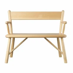 P11 barnbänk Beech nature lacquered