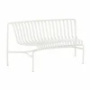 Palissade Dining parkbänk med rygg insvängd Cream white