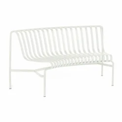 Palissade Dining parkbänk med rygg insvängd Cream white