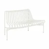 Palissade Dining parkbänk med rygg utsvängd Cream white