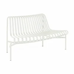 Palissade Dining parkbänk med rygg utsvängd Cream white