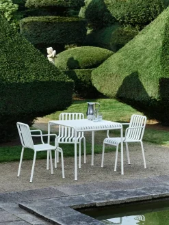 Palissade karmstol Cream white