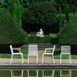 Palissade karmstol Cream white