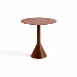 Palissade Cone runt cafébord Iron red Ø70 cm