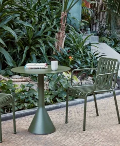 Palissade Cone runt cafébord Olive ø70