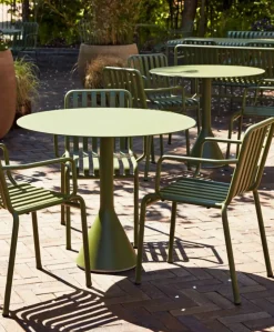 Palissade Cone runt cafébord Olive ø90